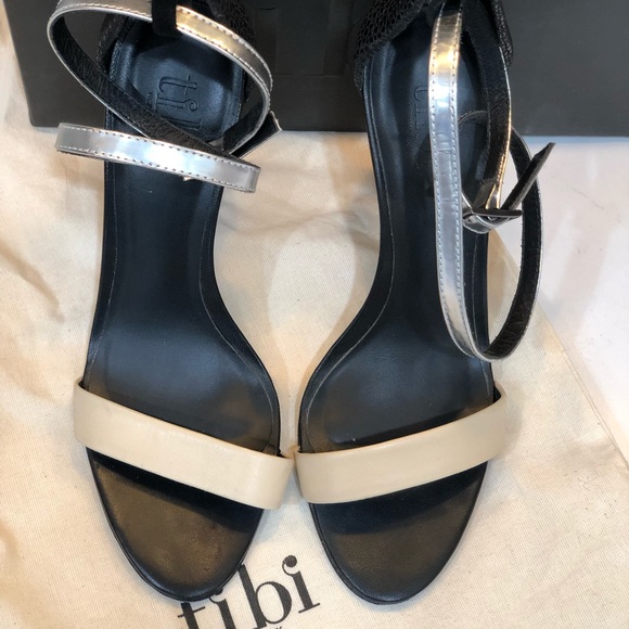 Tibi Amber heels in nude and silver. Size 36 - Picture 3 of 8